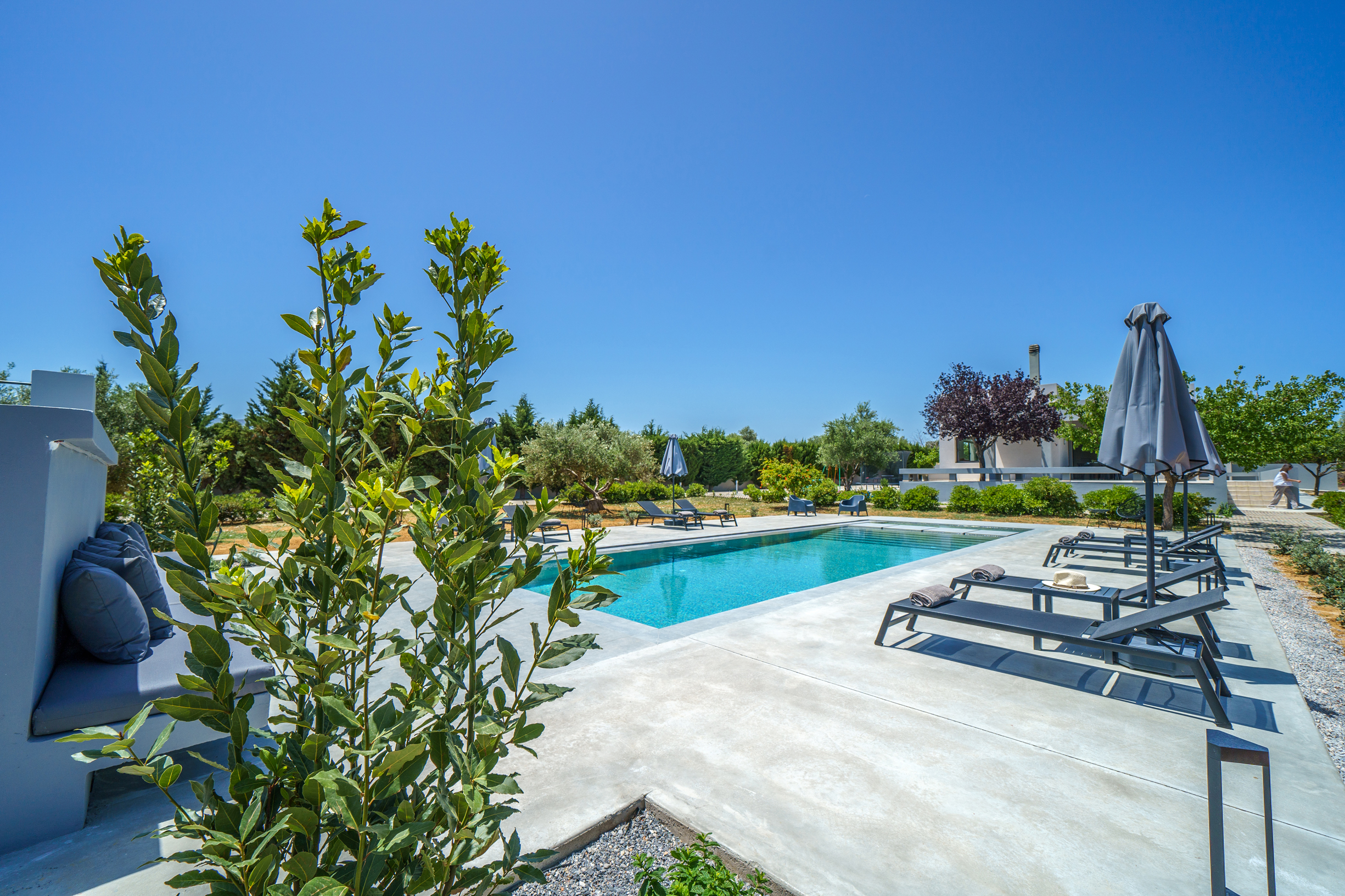 Whether morning dips or sunset swims, the pool invites bliss. Whether morning dips or sunset swims, the pool invites bliss.